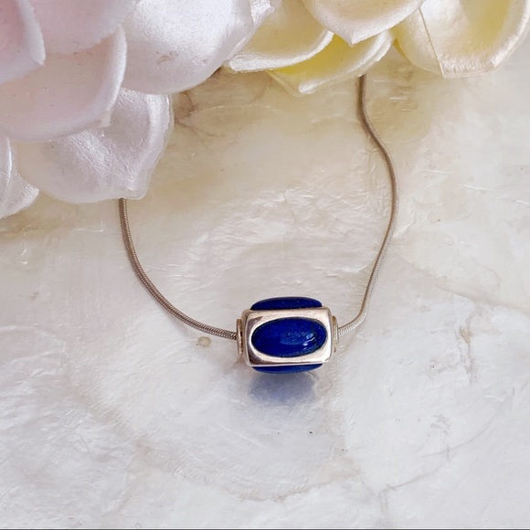 Jewelry - Lapis Lazuli Blue Sterling 925 Pendant Necklace